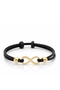 Adjustable string ring with Infinity and 14k Gold beads