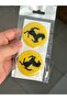 Motorcycle Reflector Sticker Round Ferrari Ati Label /Yellow Resin Filled - 4