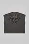 Metalhead Printed Oversize Worker Boxy Fit Sleeveless Crew Neck T-Shirt - 2