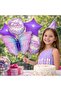 Pink Butterfly Happy Birthday Foil Balloon Set - 2