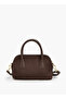 Solid Crossbody Bag with Zip Closure - 5