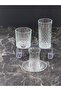 24 Piece Luxury Glass Cup Set - Tea Set for 6 People + Soft Drink & Water Glass Dowry Set - 7