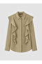 Ruffled Modal Blend Women's Shirt Tunic - 5