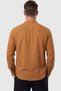 Tan 97% Cotton Muslin Fabric Breathable Summer High Collar Relaxed Fit Men's Shirt 2602620 - 6