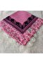 Handmade Needlework Writing, Scarf, Yemeni, Mevlit Cover, Head Cover, 4 Sides Embroidered, 100*100cm - 3