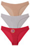 Laser Cut Lace on the Front - Laser Cut Micro Stylish Panties on the Back 3-Piece Pack W-4524 R2-3