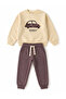 Baby Boy and Child 100% Cotton Tiny Car Patterned Top and Bottom Set