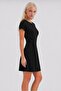 Women's sandy fabric mini dress - 2