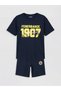 Lcw Kids Navy Blue Fenerbahçe Printed Boys' Shorts Set - 2