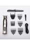 5 In 1 Multi Function Hair Clipper Set Multifunctional Replaceable Heads 600mAh Battery Waterproof IPX6 With Charging Base and LED Display-Black - 2