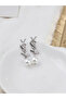 Classic Design Titanium Steel Earrings with Pearls - 3