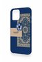 حافظة سيليكون بنمط السجاد الأزرق العرقي متوافقة مع هاتف iPhone 12 Pro Max - 3