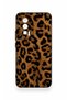 Poco F5 Pro Compatible Dark Leopard Leather Patterned Silicone Case - 2