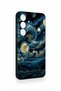 Samsung S25 Compatible Starry Night Patterned Silicone Case - 3