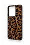 Vivo Y35 Compatible Dark Leopard Leather Pattern Silicone Case - 3
