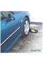 Heavy Duty Parking Wheel Stopper For Cars, 55Cm, Black With Yellow Reflective Strips - 4
