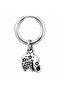 Unisex Silver Color Surgical Steel Dangle Star Patterned Elephant Figured Hoop Earrings 1 Piece
