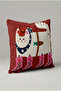 Red Ground Cowboy Boots and Trophy Pattern Cushion Cover 183 – Western Coffee Design 45X45 cm - 3