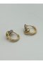 Elaris Orbit Stone Xuping Women's Steel Earrings Non-Tarnish Rose Gold Color - 3
