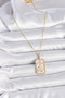 316L Steel Gold Color Chain Cancer Zodiac Sign Zircon Stone Women Necklace - 2