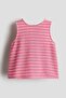 Pointelle-knit cotton top