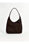 Suede Women's Shoulder Bag (W6) - 6