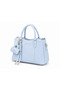 Women's Hand and Shoulder Bag with Zippered Compartments - 3