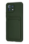 Aconcept Mi 11 Case Kelvin Silicone with Business Card Holder - (111008) Dark Green - 3