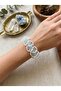 Thermal Quartz Stone Ruffled Bride Girl Lace Model Bead Bracelet