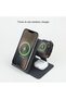 3-in-1 Qi2 Foldable Wireless Charging Station, 15W Magnetic Fast Charger for iPhone 17/16/15/14/13/12/11 Series, Samsung Galaxy S25/S24, Apple Watch & AirPods, Portable Charging Stand - 4
