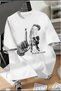 La Hand Sign Front Printed Street Fashion Unisex T-Shirt