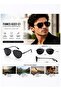 Velocity Polarized Aviator Sunglasses for Men & Women, Black Metal Frame with Smoke Polarized UV400 Lenses | Model 6322 - 7