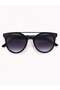 Striker Round Sunglasses for Men & Women, Black Frame with Smoke Gradient Lenses, UV400 Protection - 2
