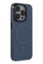 Aconcept iPhone 15 Pro Case Anka Pc Magneticsafe Hard Metal Cover (182803) - Navy Blue - 2