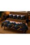 Landscape Patterned 4-Piece Decorative Throw Pillow Cover and Runner Set - 5