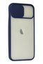 Aconcept iPhone 12 Case Palm Frosted Camera Sliding Silicone (224235) - Navy Blue - 2
