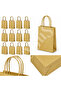 11X15 cm Gift Paper Bag Gold 12 Pieces - 2