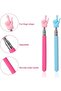 Telescopic Teachers Pointer, 4pcs Extendable Hand Pointer Finger Pointer Stick Pointer Stick Presenter Whiteboard Pointer for Elementary School Kindergarten Teacher, Classroom Supplies - 4