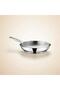 Stainless Steel Frying Pan 28 cm with Induction Base and Glass Lid - 4