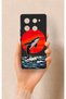 Infinix Note 40 Pro Compatible Red Sun Whale Pattern Silicone Case