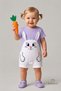 Baby Girl Shorts Jumpsuit with Rabbit Figure, 100% Cotton Summer Jumpsuit, Daily Baby Jumpsuit, 0-9 Months - 7