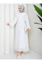 Buttoned Front Belted Lined Hijab Dress Rc6060