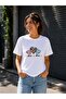 Women's Basic 3 Heart Digital Printed T-Shirt