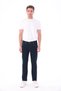 Men's Navy Blue Effect Non-Kneeling Cotton Flexible Denim Jean Trousers
