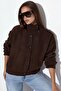 Viorna Ribbed Half Turtleneck Buttoned Cardigan