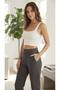 Oroverde Classic Woman Pants Thick Elastic Lycra Trousers with Pockets - 2