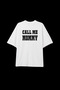 Call Me Mommy Printed Oversize White Women'S/Men's T-Shirt - 3