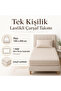 طقم ملاءة سرير مطاطية سوداء اللون مقاس 100x200 سم - غطاء وسادة واحد - 6