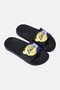 Kids Boy LA Lakers Spray Paint Logo Slip On Slides, Black - 2