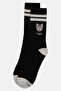 Men 1 Pair Tiger Embroidered Long Socks, Black - 3